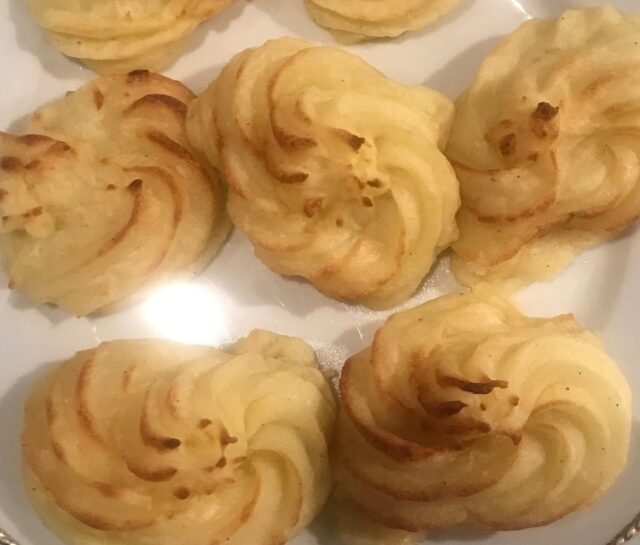 Aardappels tover je om in pommes duchesse