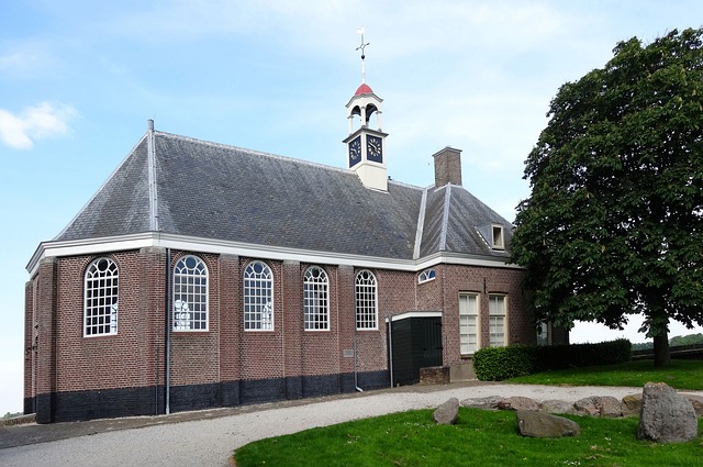 de kerk in Middelbuurt Schokland