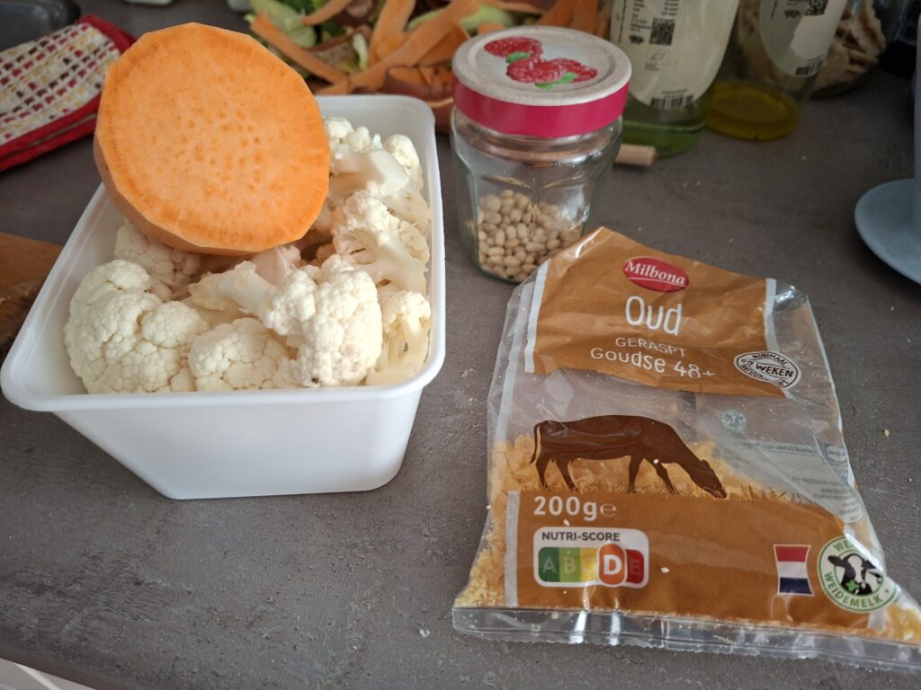 ingredienten gegrilde bloemkool