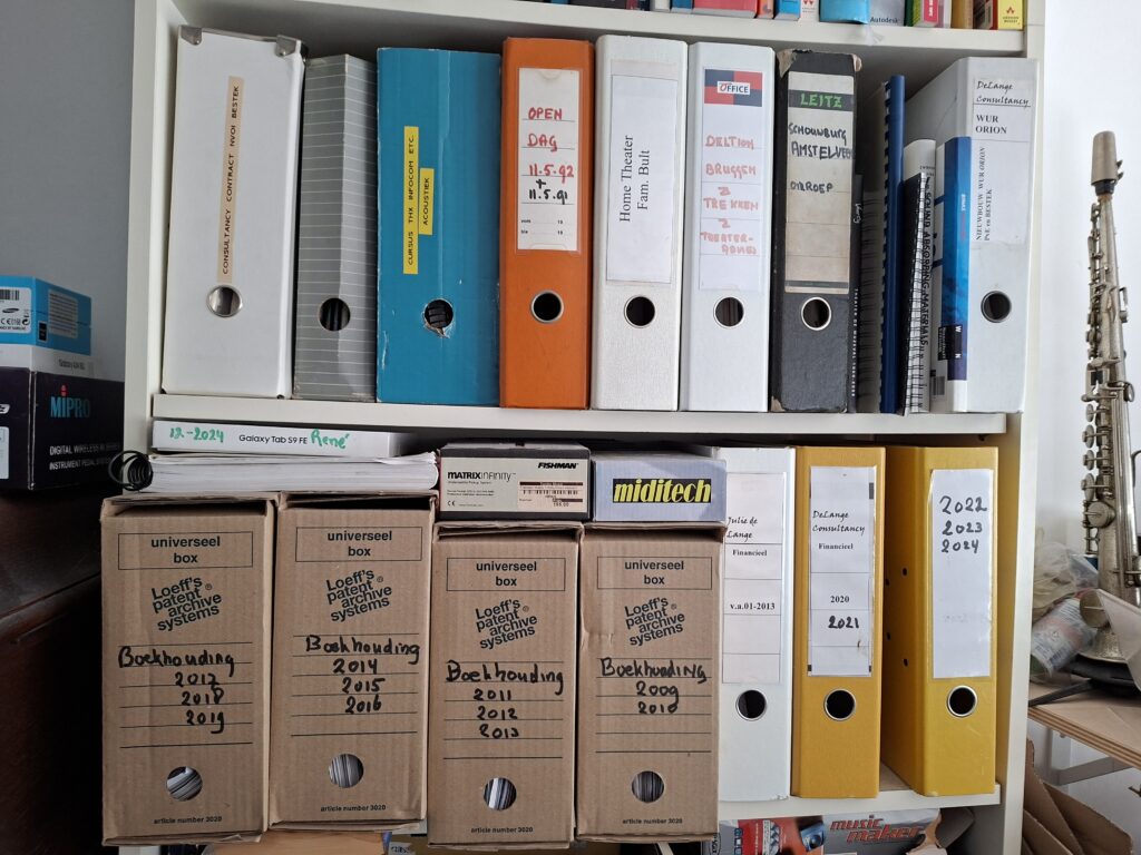 Opruimen Ordners en klappers vol